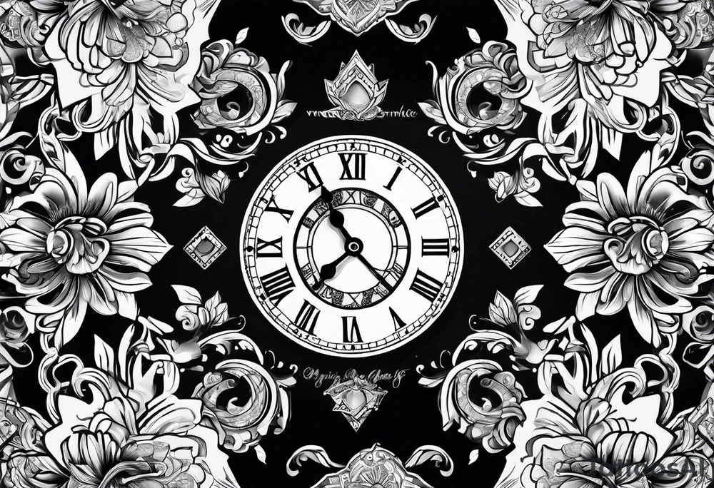 Time is money tattoo idea