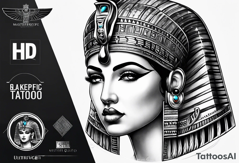 Cleopatra knowledge tattoo idea