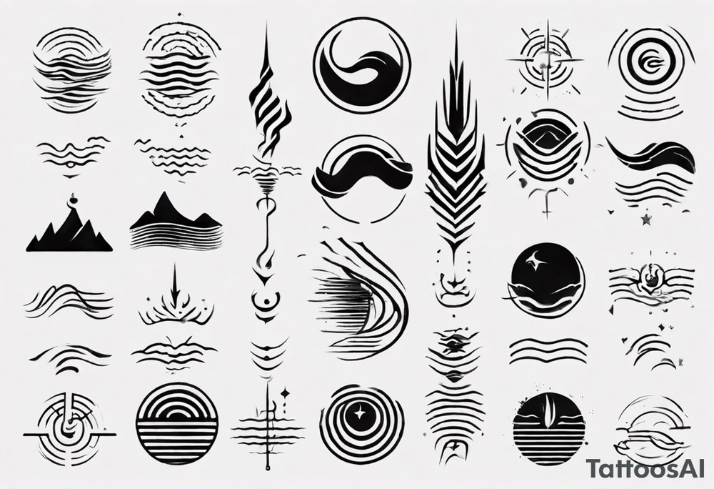 God is in the soundwaves, clean, small tattoo idea