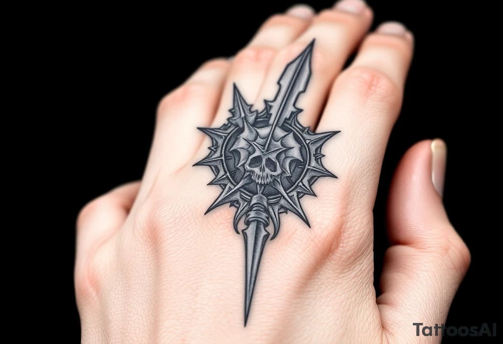 Goth and heavy metal tattoo idea