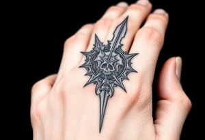 Goth and heavy metal tattoo idea