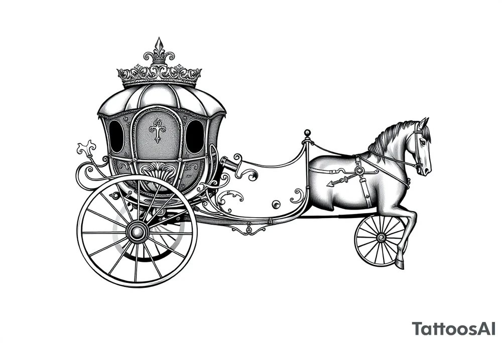 royal carriage tattoo idea