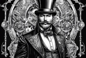 Steampunk gentleman tattoo idea