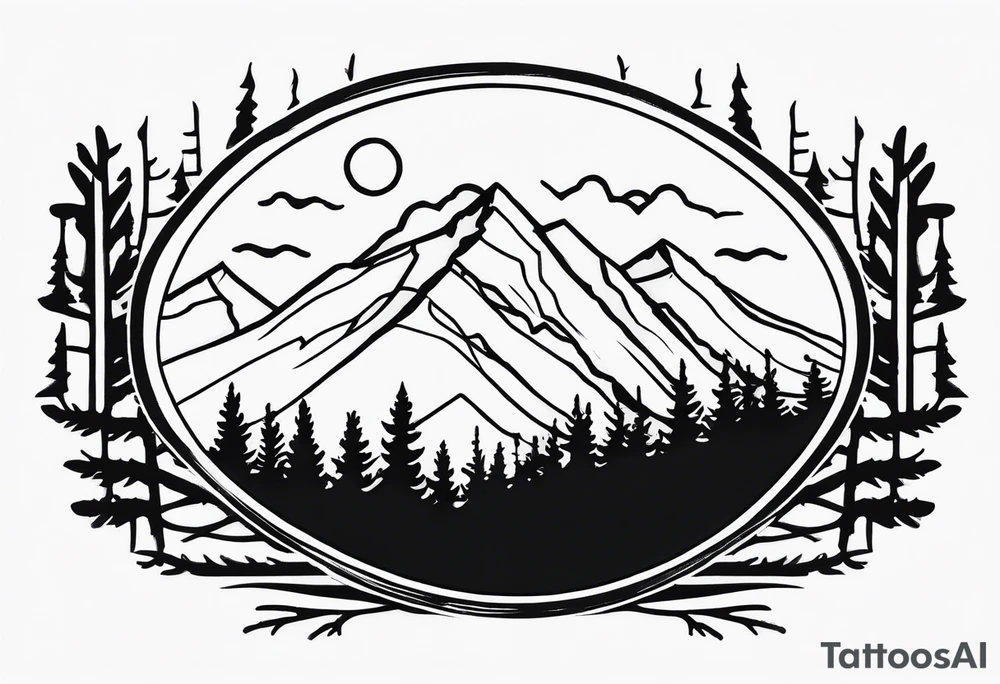 Breckenridge mountain tattoo idea