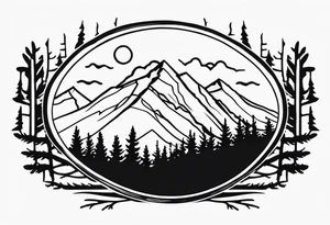 Breckenridge mountain tattoo idea