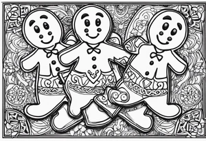 GINGERBREAD MEN tattoo idea