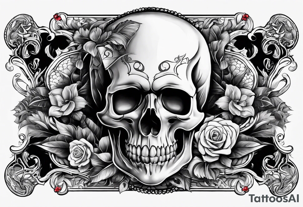 Death and gambling tattoo idea