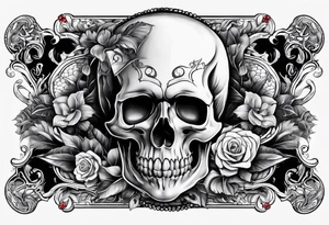 Death and gambling tattoo idea
