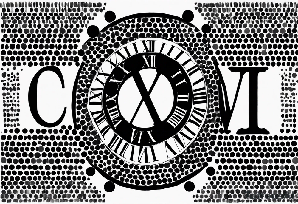 roman numerals IX-VI-LVII tattoo idea