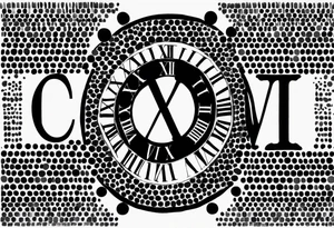 roman numerals IX-VI-LVII tattoo idea