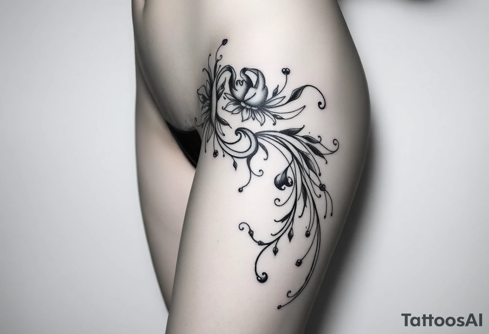Beautiful woman, Gothic and dark, sexy tattoo idea