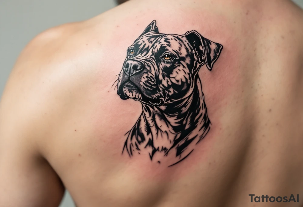 pitbull tattoo tattoo idea