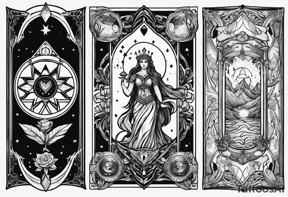 tarot card tattoo idea