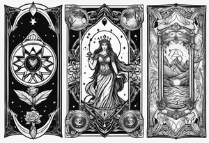 tarot card tattoo idea