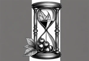 Cherry hourglass tattoo idea