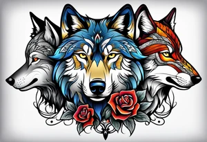 Wolf family tattoo idea