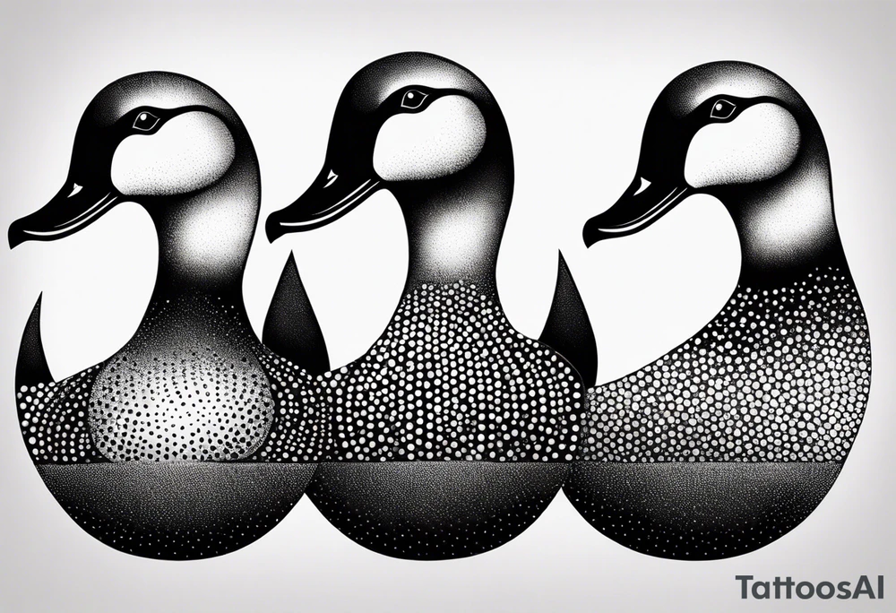three ducks in a row tattoo idea