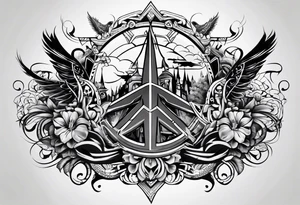 peace and war tattoo idea