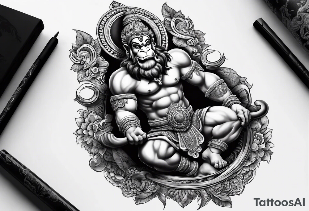 Hanuman tattoo idea