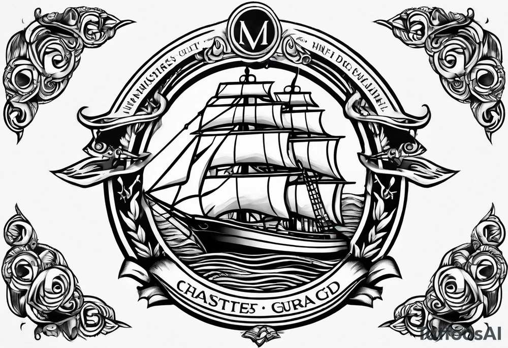 Nurse and Coast Guard logo tattoo idea
