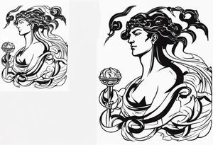 perseus holding medusas head tattoo idea