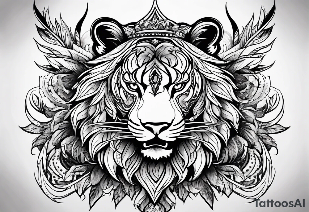 Create a tattoo that shows strength and courage and love tattoo idea Create a tattoo that shows strength and courage and love tattoo idea