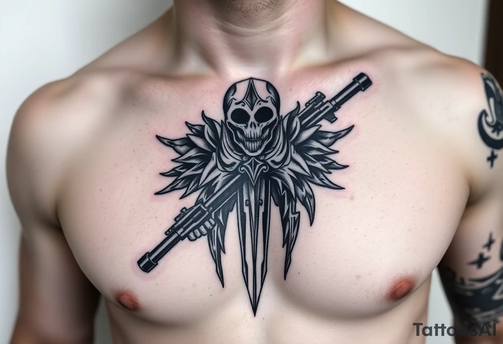 call of duty simon ghost riley tattoo idea