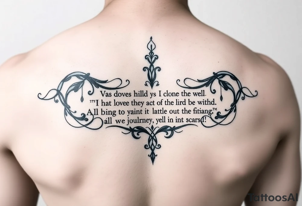 Journey Lyric Anagram tattoo idea
