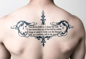 Journey Lyric Anagram tattoo idea