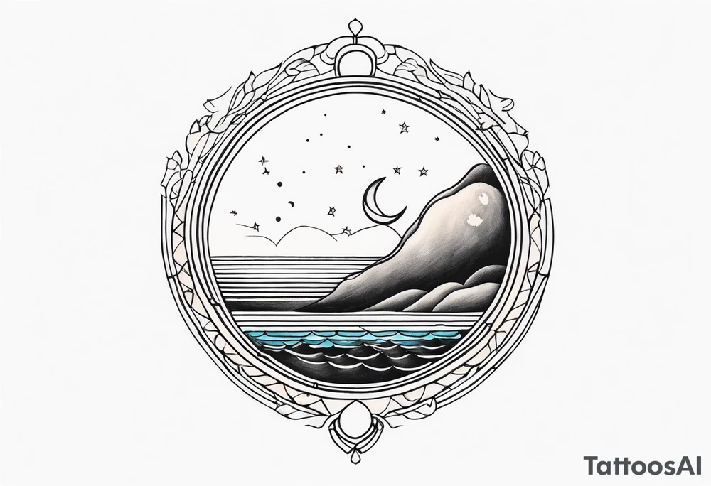 Half moon tattoo idea