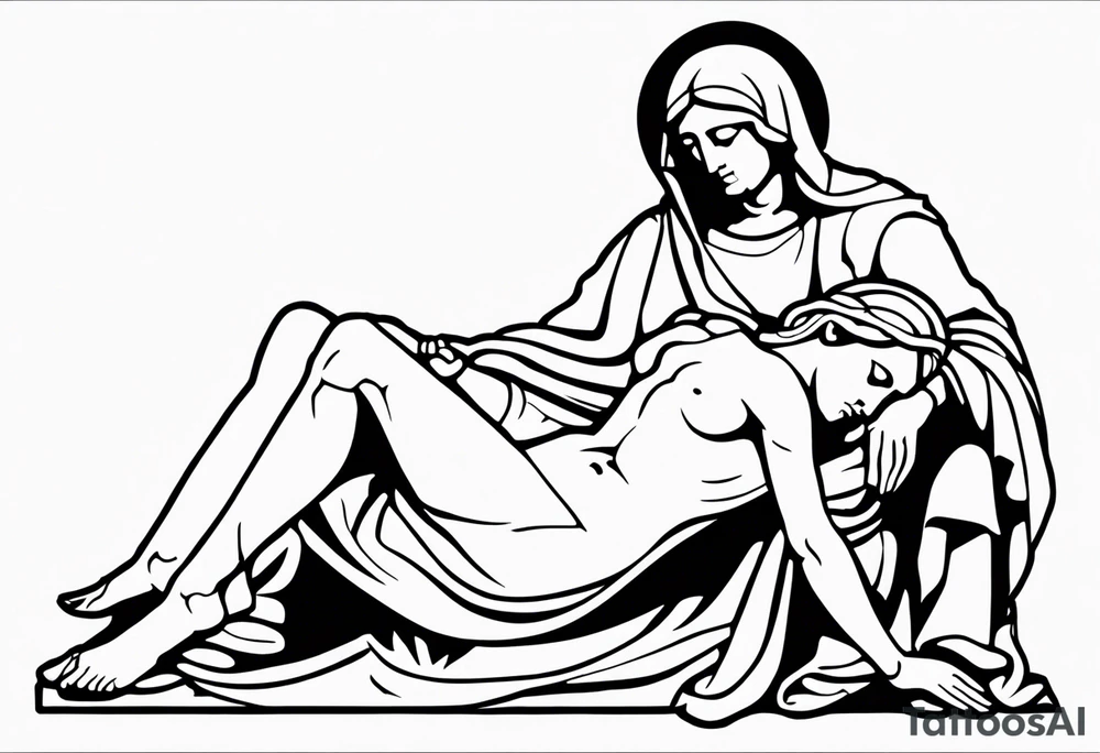 michaelangelos pieta tattoo idea