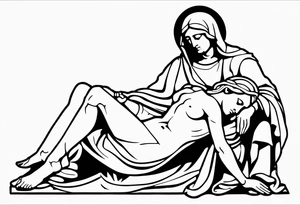michaelangelos pieta tattoo idea