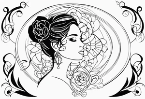 poetisa sapho de lesbo tattoo idea
