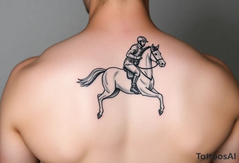 rider on the white horse tattoo idea