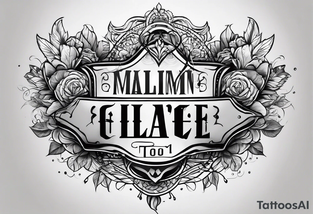 MALIN tattoo idea