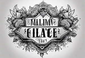 MALIN tattoo idea