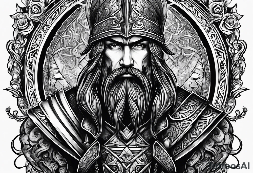 Irish warrior tattoo idea