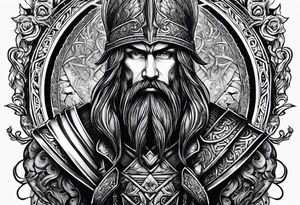 Irish warrior tattoo idea