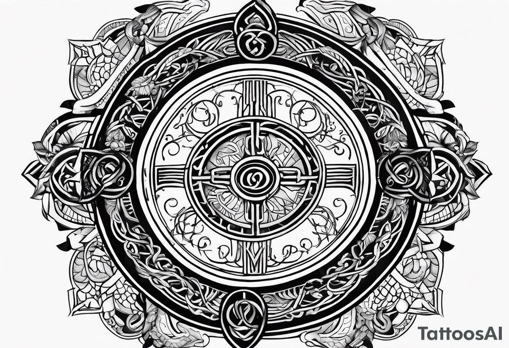 Viking Vegvisir tattoo idea