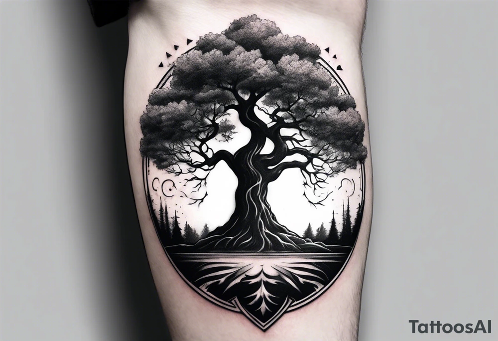 portal tree, forearm tattoo tattoo idea