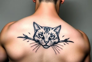 black cat tattoo idea