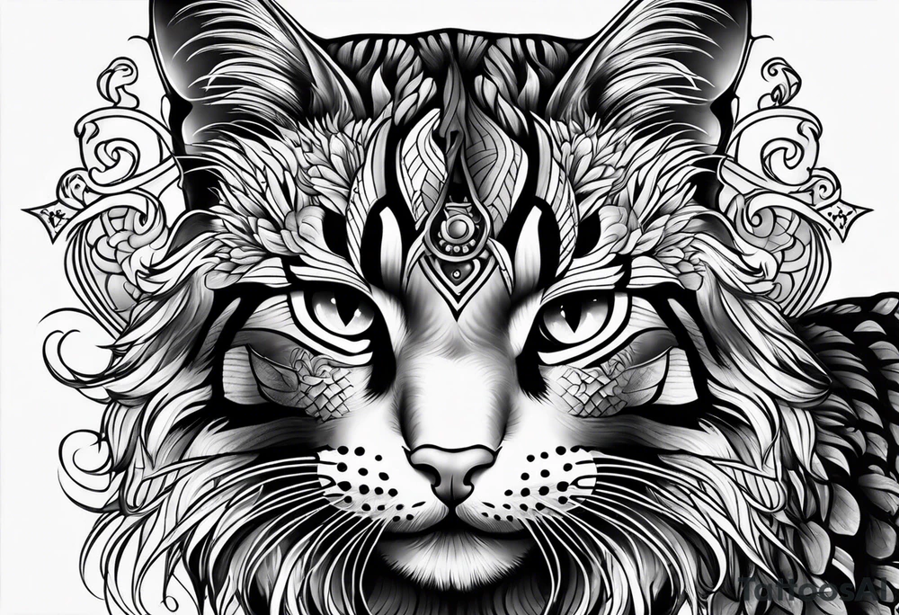 gatto tattoo idea
