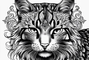 gatto tattoo idea