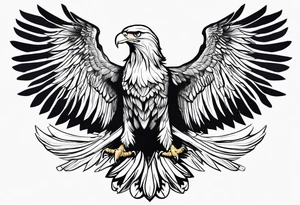 Eagle and a White Dove tattoo idea