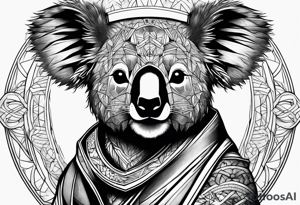 Koala samouraï woods tattoo idea