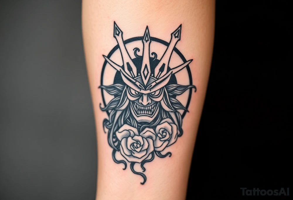 amaterasu and samurai tattoo idea