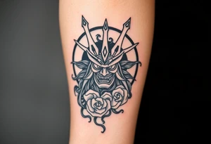 amaterasu and samurai tattoo idea