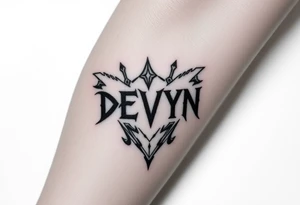 My name DEVYN Kaleb Gans tattoo idea