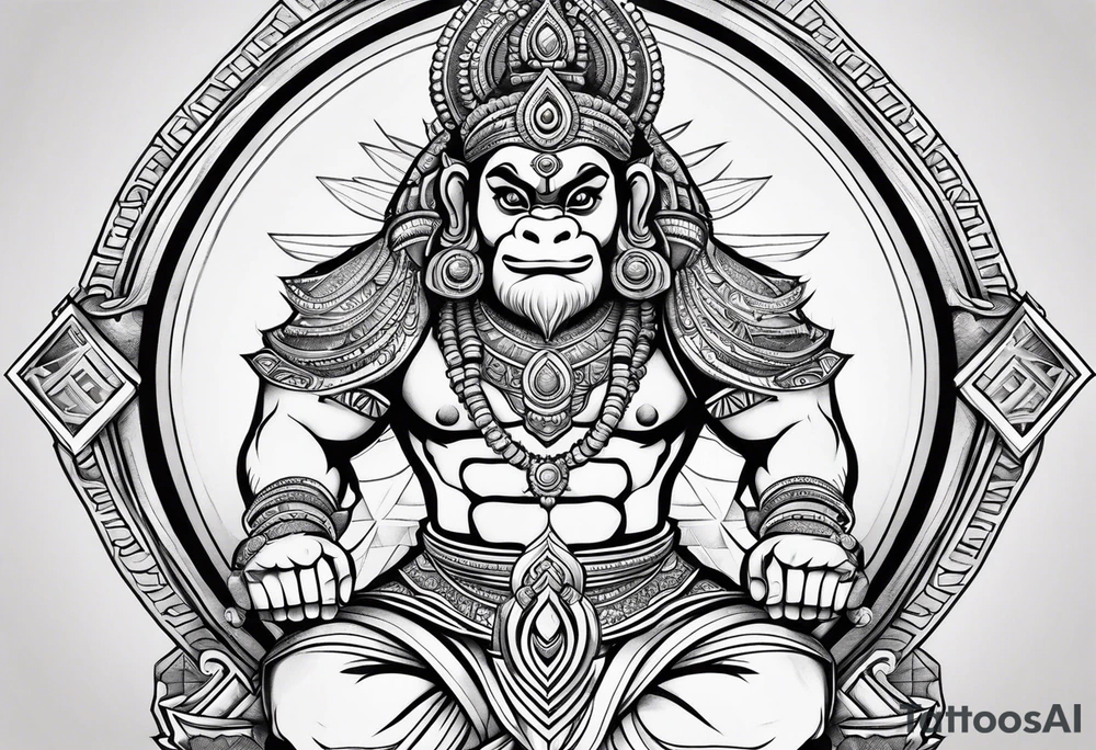 hanuman tattoo idea