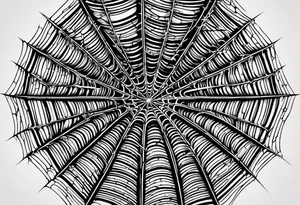A spider web tattoo for the elbow.
Shorter horizontally, longer vertically. tattoo idea